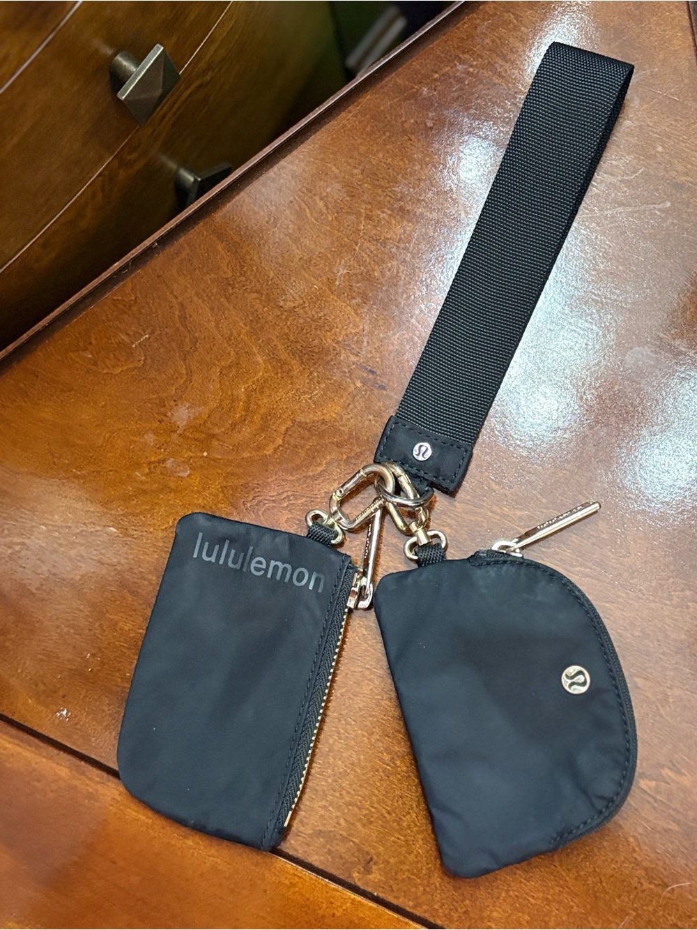 lululemon athletica Black Zip Pouch Duo with Gold Hardware - Picture 8 of 11